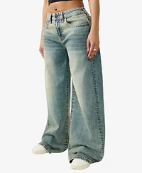 True Religion Women's Jessie Super Baggy T Jeans
