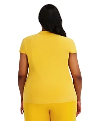 Kasper Women's Square Neck Short-Sleeve Top