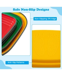 Mecale 6-Piece Kids Stepping Stone Square Balance Blocks for Indoor & Outdoor Play