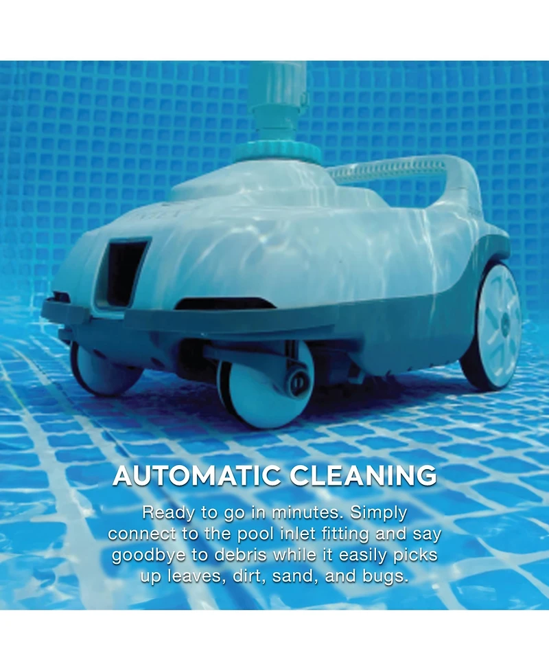 Intex ZX100 Automatic Pressure Side Swimming Pool Cleaner w/Hose & Converter