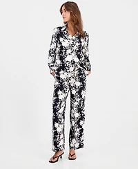Bar Iii Women's Floral-Print Button-Front Shirt, Macy's Exclusive