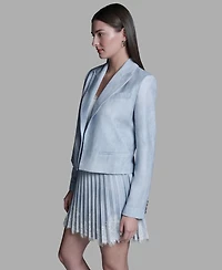 Bcbg Women's Printed Open-Front Jacket