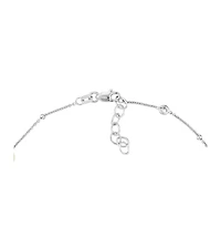 Curata Jewelry Cubic Zirconia Anklet 10" 925 Sterling Silver