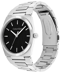 Calvin Klein Men's Ck Empower Silver Tone Stainless Steel Bracelet Watch, 40mm