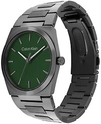 Calvin Klein Men's Ck Empower Gray Ip Stainless Steel Bracelet Watch, 40mm