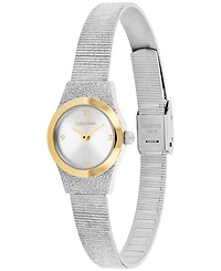 Calvin Klein Women's Ck Contemporary Silver Tone Stainless Steel Bracelet Gift Set Watch, 18mm