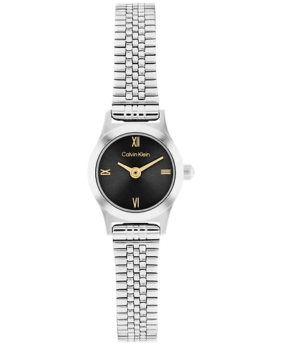 Calvin Klein Women's Ck Contemporary Silver Tone Stainless Steel Bracelet Watch, 18mm