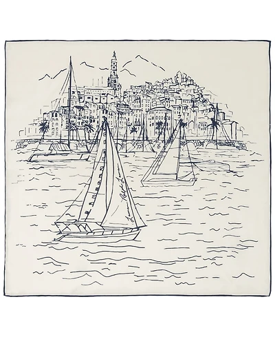 Lauren Ralph Conversational Small Square Scraf