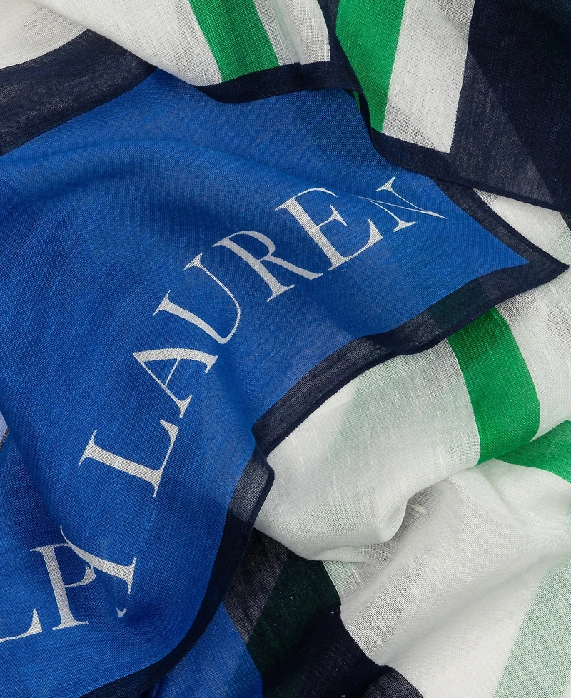 Lauren Ralph Lauren Stripe Square Scraf