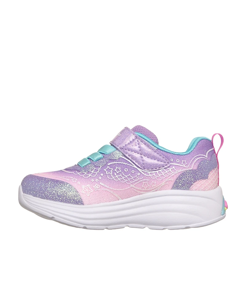 Skechers Toddler Girls' My Dreamers - Lil Mermaid Light-Up Fastening Strap Casual Sneakers from Finish Line