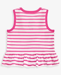 First Impressions Baby Girls' 3M-24M Mix & Match Seashell Striped Peplum Top, Macy's Exclusive