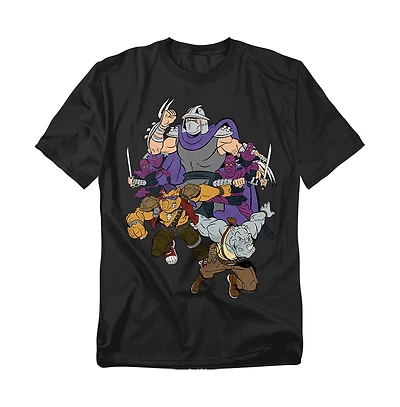Teenage Mutant Ninja Turtles Men's Shredder And Foot Clan T-Shirt