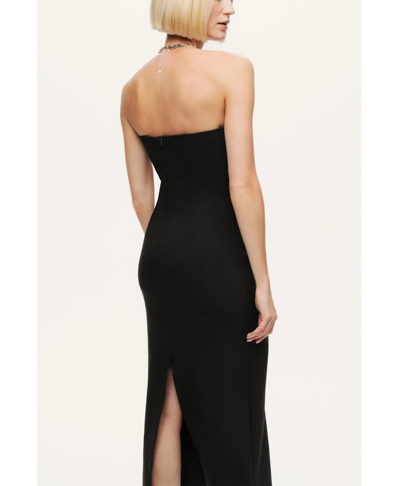 Nocturne Women's Strapless Sweetheart Midi Pencil Dress