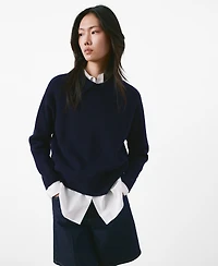 Mango Women's Knitted Polo-Neck Sweater