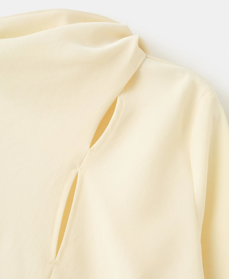 Mango Women's Slit Scarf Blouse