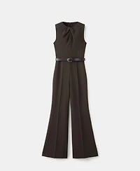 Mango Women's Draped Detail Belt Jumpsuit