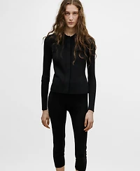 Mango Women's Pocket Knit Cardigan Sweater