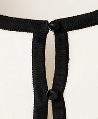 Mango Women's Contrasting Ribbed Cardigan Sweater