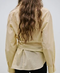 Mango Women's Stripped Knot Shirt