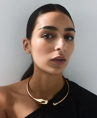 Mango Women's Puffed Sleeve Collared Dress