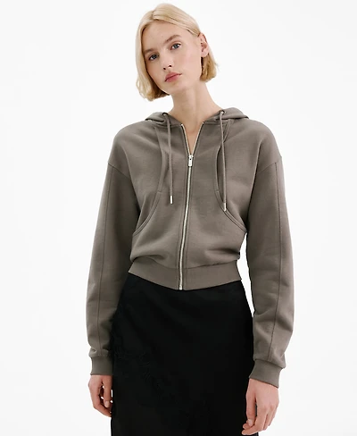 Mango Women's Contrast Seam Hoodie