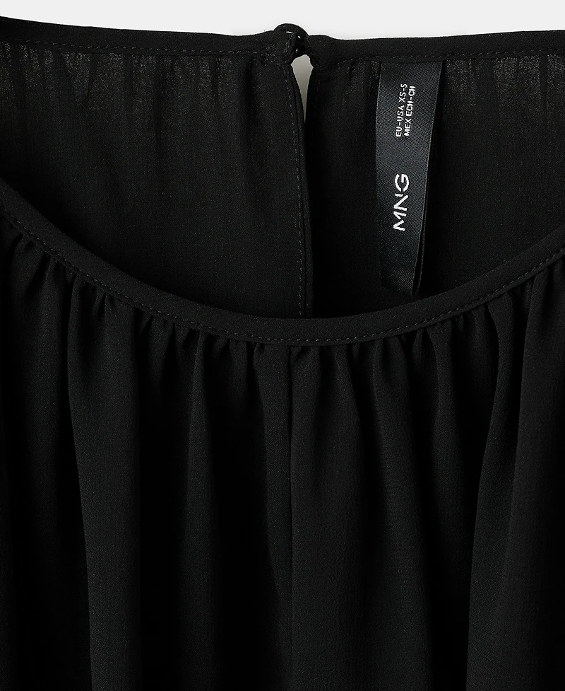 Mango Women's Puff Sleeves Blouse