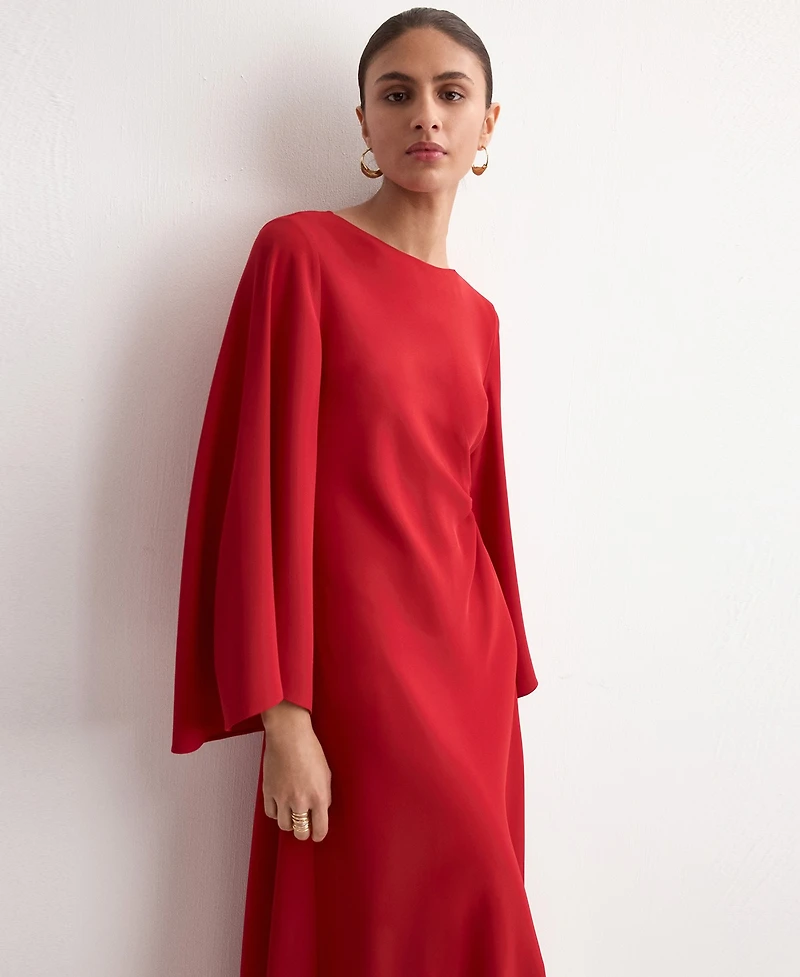 Mango Women's Flared Midi-Dress