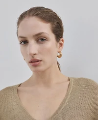 Mango Women's V-Neck Knit Top