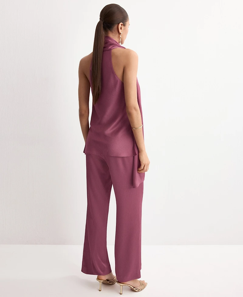 Mango Women's Scarf Neck Top