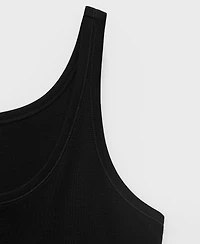 Mango Women's Cotton Round-Neck Top