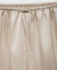 Mango Women's Silk Pajama Shorts