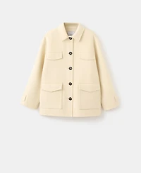 Mango Women's Pockets Wool Jacket