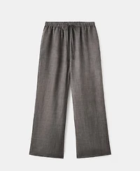 Mango Women's Ramie Overdyed Effect Pants