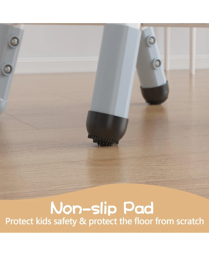 gaomon 2 Pack Adjustable Kid Kitchen Chairs Indoor 3 Level Adjustable Suitable for Age 2-10