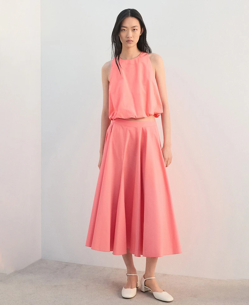 Mango Women's A-Line Cotton Blouse