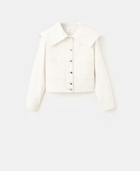 Mango Women's Lapels Denim Jacket