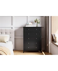 gaomon 5 Drawers Dresser for Bedroom,Storage Dressers Organizer with Handles & Deep Drawers