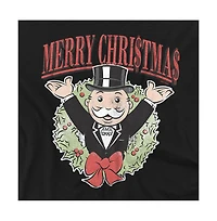 Monopoly Men's Man Merry Christmas T-Shirt