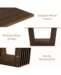 Tribesigns 63-Inch Dining Table for 4-6, Farmhouse Rectangular Kitchen Dinner Table, Wood Dining Room Furniture