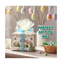 Sperric Easter Egg Painting Kit, Diy Nontoxic Paint Your Own Easter Eggs Craft Set with Paints, Brushes & Stickers for Kids Ages 3+, Diy Easter Crafts