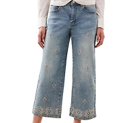 Tribal Women's Wide-Leg Denim Pant