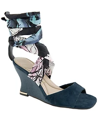 Kenneth Cole New York Women's Fabia Ankle-Wrap Wedge Sandals