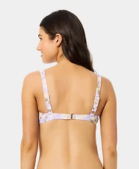California Waves Women's Blooming Garden Bungie Balconette Underwire Bikini Top