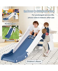 Mecale 3-in-1 Toddler Slide Climber Playset with Basketball Hoop and Ball