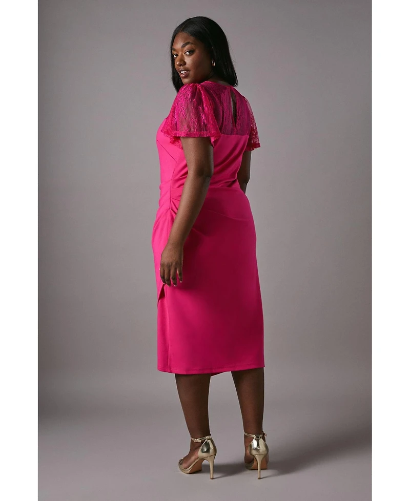 Coast Women's Lace Panel Midi Dress