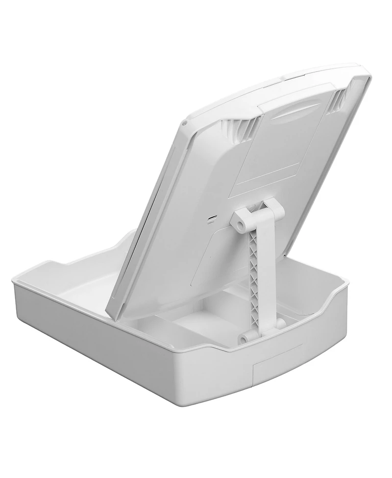 iHome Tri-Fold Travel Makeup Mirror with Lights and Organizer, 5" x 8"