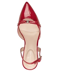 Bandolino Women's Pracen Bow Pointy Toe Slingback Pumps