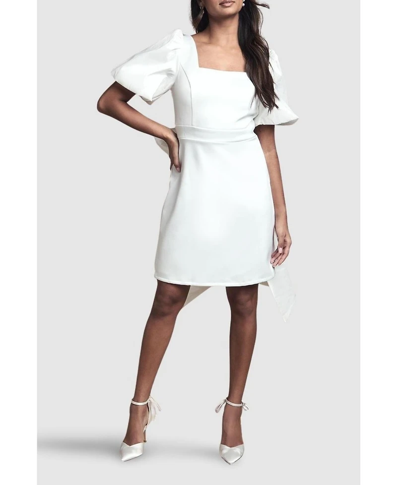 Coast Women's Taffeta Bow Back Mini Dress