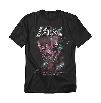 D&D Men's Vecna Lightning Rock Band T-Shirt