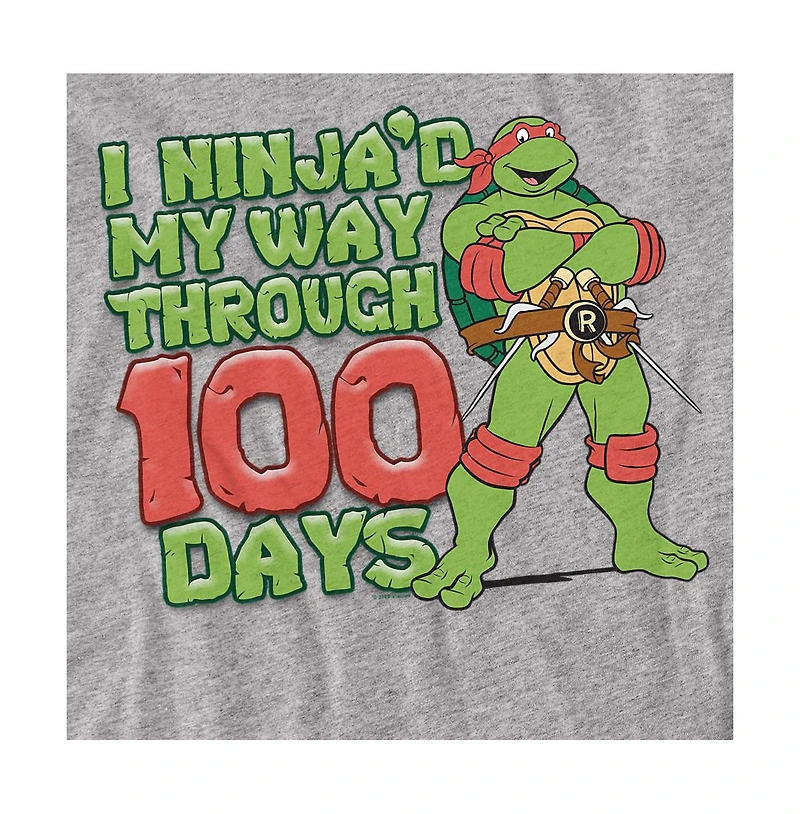 Teenage Mutant Ninja Turtles Men's Ninja'd My Way Through 100 Days T-Shirt